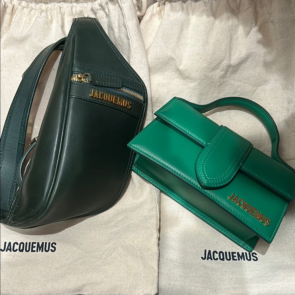 Jacquemus Green and Dark Green Women's Bags Set